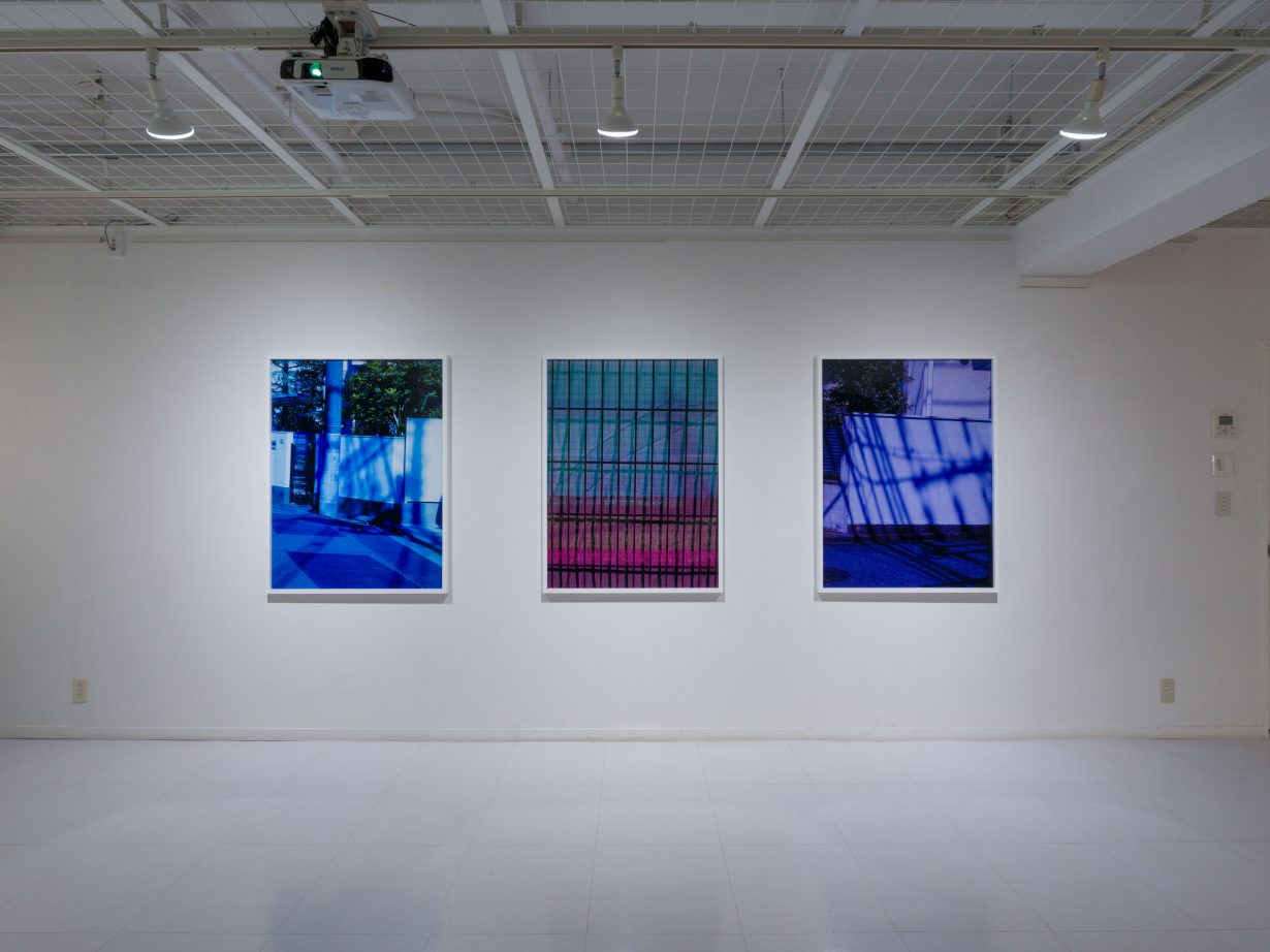 three photographs by Daifu showing shadows