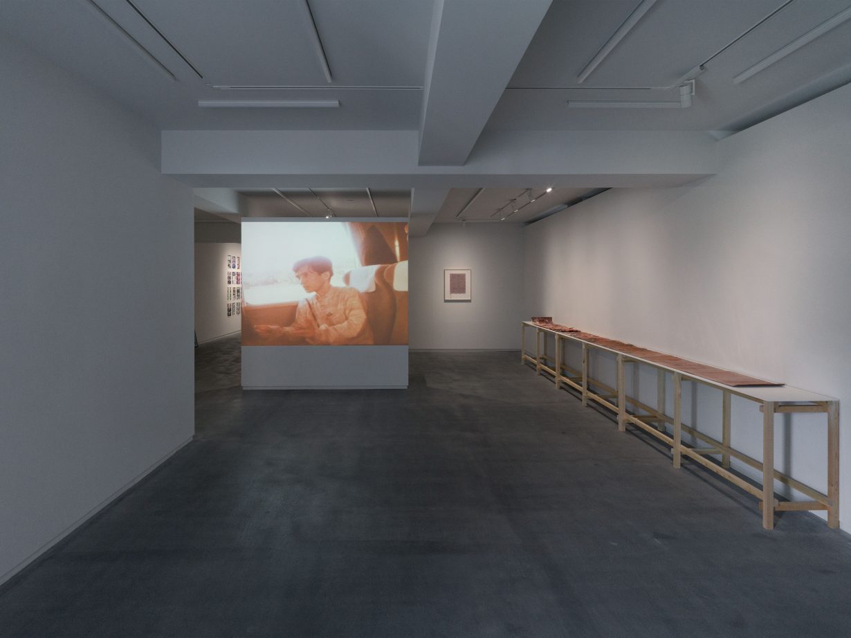 photograph of a gallery space with artworks in it