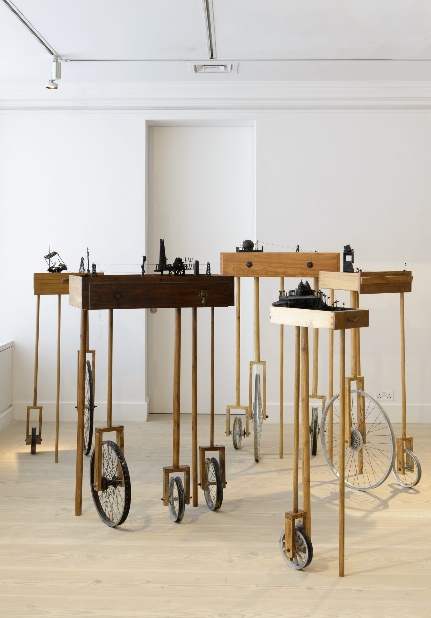 Installation view of Saad Qureshi: Other Crescents Other Rooms at Gazelli Art House, London, 2012