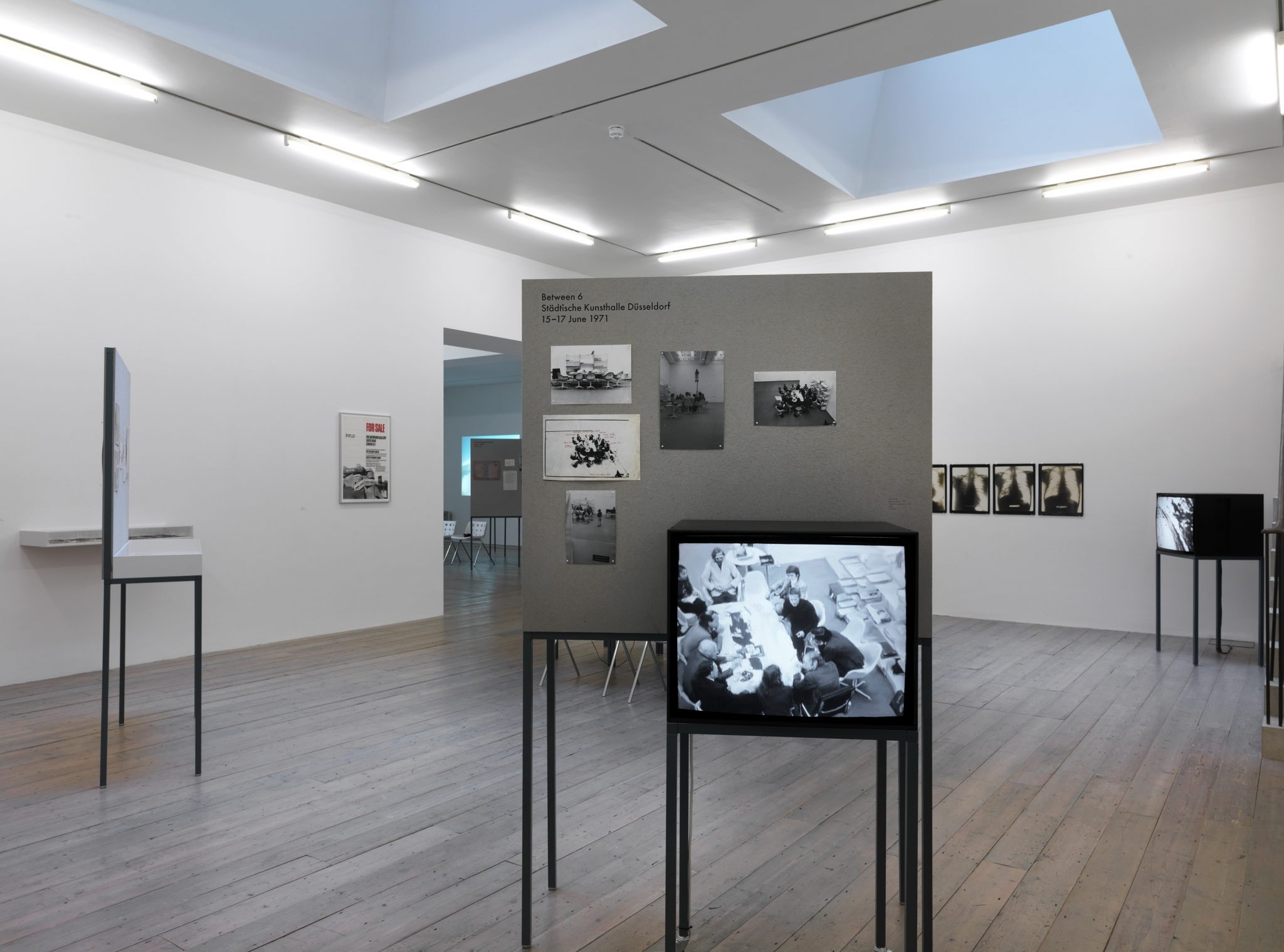 Installation view of Artist Placement Group at Raven Row, London, 2012