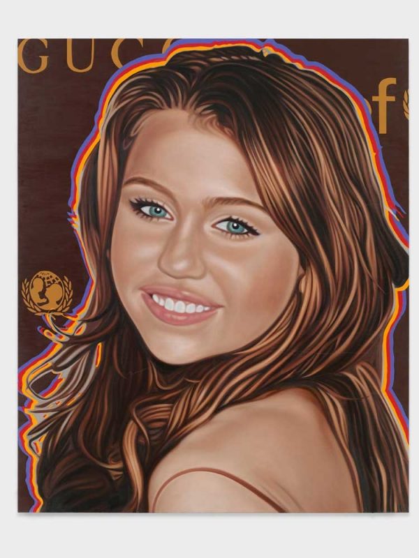 Richard Phillips, Miley Cyrus, 2010, oil on linen, 241 x 198 cm. © the artist. Courtesy White Cube, London