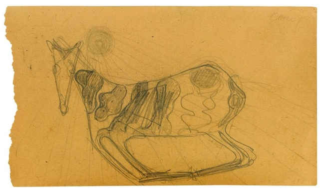 Joseph Beuys, Tier und Sonne, late 1940s, Sotheby's via Bloomberg