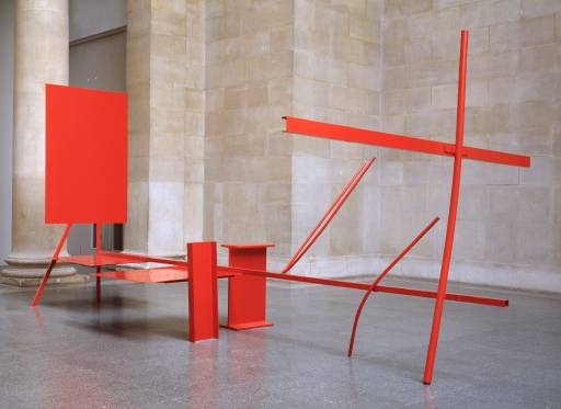 Anthony Caro, Early One Morning 1962 Painted steel and aluminium object: 2896 x 6198 x 3353 mm. 1965 © Anthony Caro/Barford Sculptures Ltd