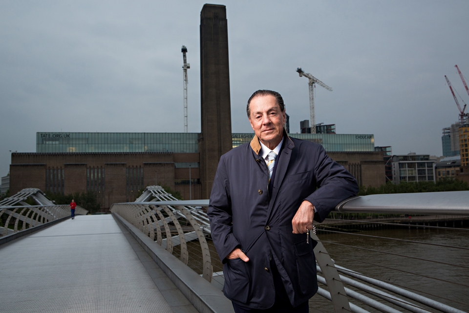 Eyal Ofer outside Tate Modern