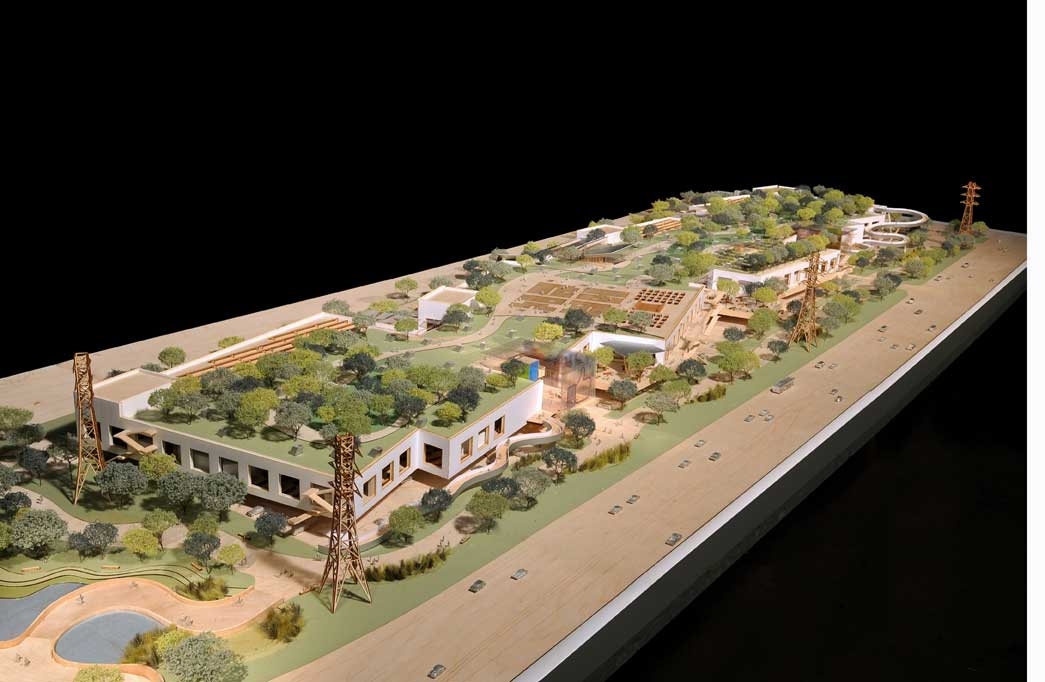 Facebook campus design model. Courtesy Frank Gehry / Gehry Partners, Los Angeles