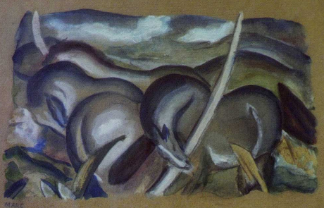 Landscape with Horses, by Franz Marc, part of rediscovered Nazi-lootd art