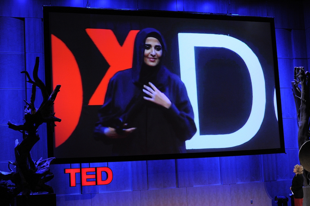 Sheikha Al-Mayassa speaks during ‘Session 5: Harmony and Discord’, 8 December 2010, at TEDWomen, Washington, DC. Photo: James Duncan Davidson/TED