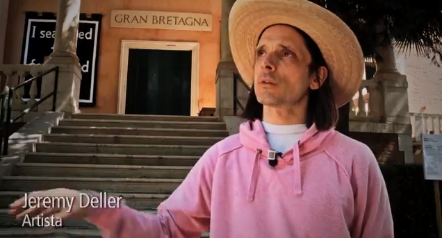 Jeremy Deller at the Venice Biennale. Courtesy la Biennale di Venezia Channel