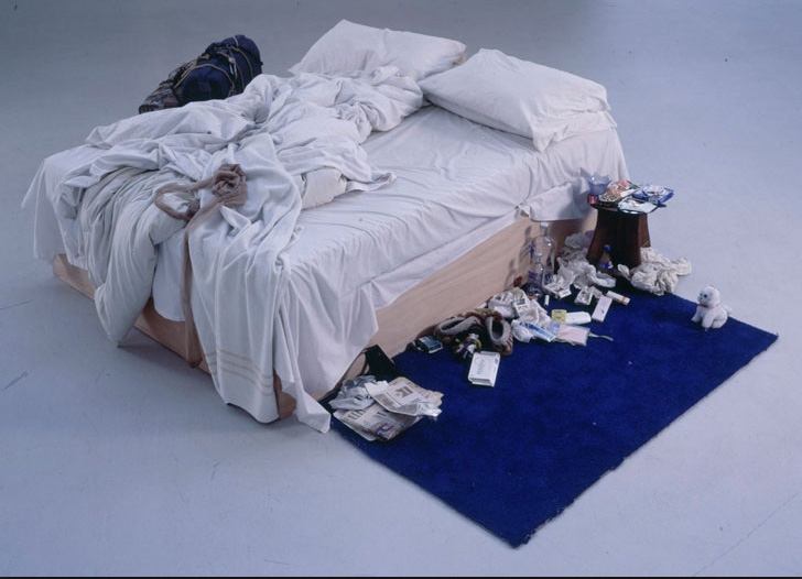 Tracey Emin, My Bed, 1998, News sale of bed, 2 July 2014