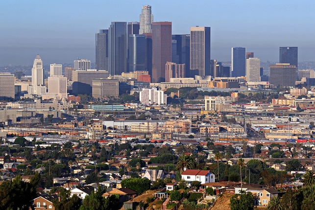 Downtown Los Angeles, California, USA, summer morning, 2011, News 11 Nov 2014, Fiac LA postponed