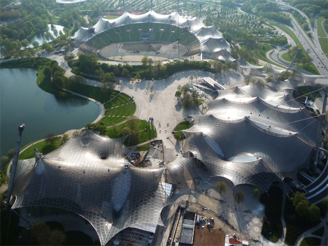 Otto Frei, roofing, main sports facilities, Olympic Park, Munich, 1972, News 11 Mar 2015, Pritzker Prize