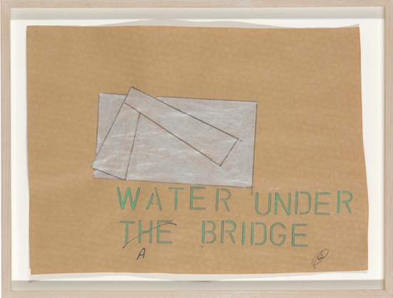 Lawrence Weiner, Water Under a Bridge, 1986, GG wishlist 23 July 2015