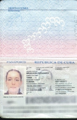 Tania Bruguera Passport