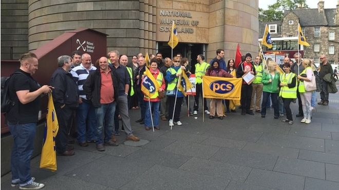 Striking Staff Members of the National Museums of Scotland