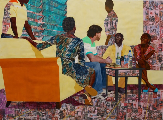 Njideka Akunyili Crosby, Something Split and New, 2013, news 27 Oct 2015