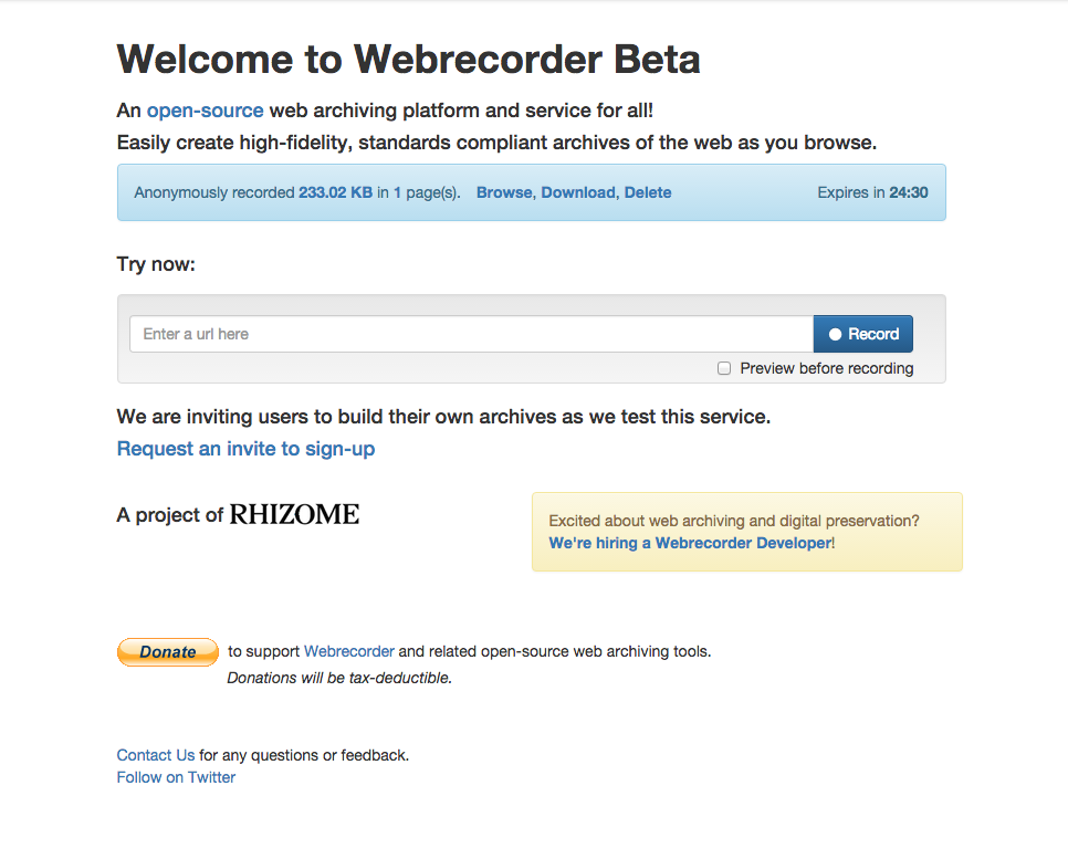 Webrecorder