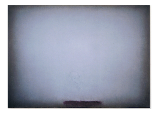 Céderic Nové-Josserand, Un agneau souffle sur son âme pour qu'elle s'envole, 1993, oil on linen, 240cm x 200cm. Photo: Sébastien Nové-Josserand. Courtesy the artist