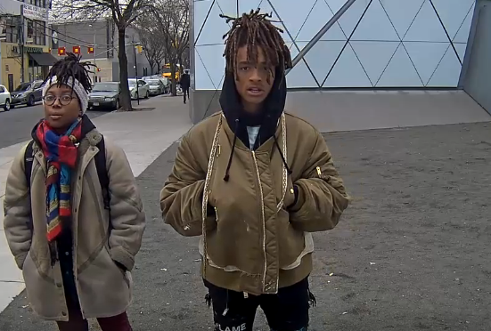 Jaden Smith for HE WILL NOT DIVIDE US, 2017. 