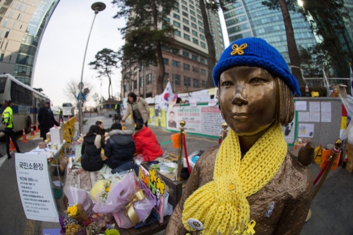 Monument to comfort women in Seoul