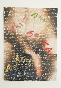 Derya Akay, Poetry Painting (Scotty), 2016–17. May 2017 Review