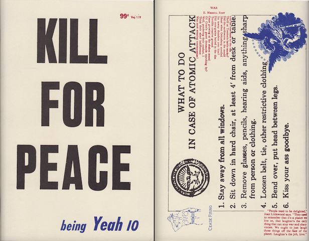Front and back covers of Yeah no.10, 1965. AR March 2018 book review