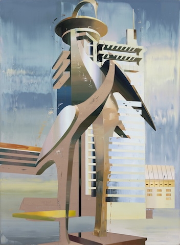 Cui Jie, Crane’s House 1, 2014, oil on canvas, 150 × 110 cm.