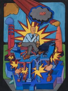 Art Green, Consider the Options, Examine the Facts, Apply the Logic (originally titled The Undeniable Logician), 1965. AR December 2018 Review