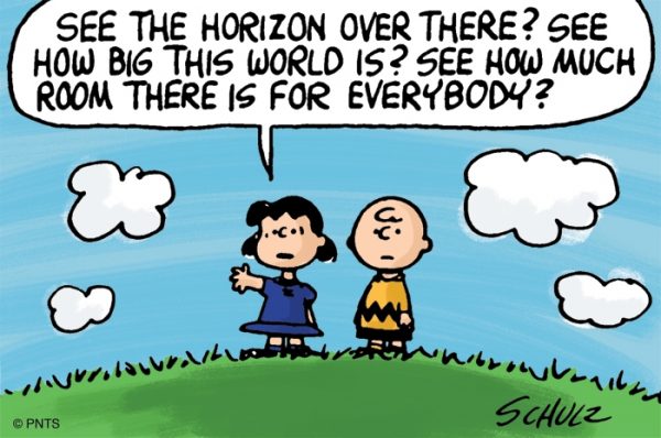Panel from Charles M. Schulz’s Peanuts, from AR Jan_Feb 2019 Review Charlie Brown