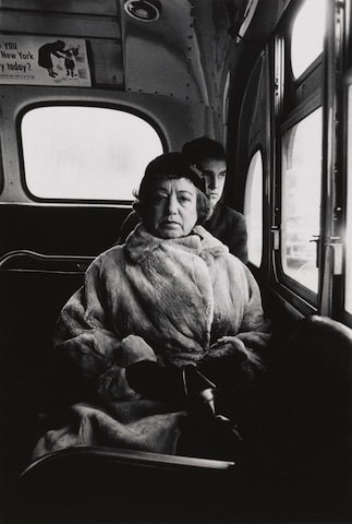 Diane Arbus, Lady on a bus, n.y.c., 1957. AR March 2019 Previews