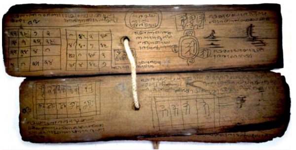 Tantric palm leaf manuscript with Kannada, Nagari and Tigalari scripts. ARA Spring 2019 Opinion