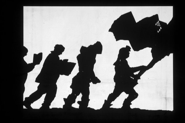 ​William Kentridge Shadow Procession (still), 1999