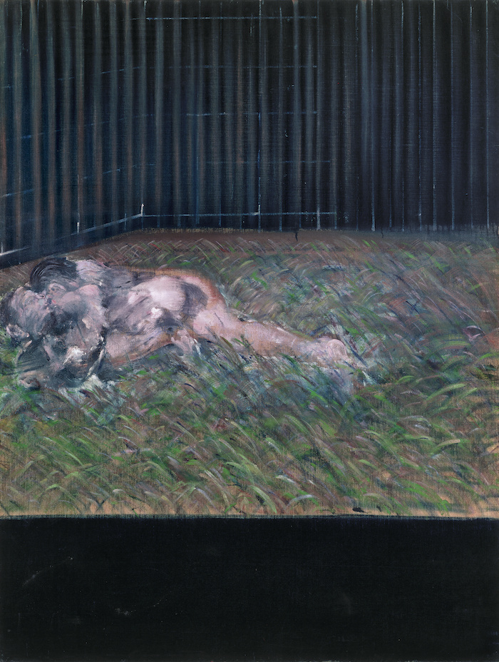 Two Figures in the Grass, 1954 Oil on canvas 152 x 117cm © The Estate of Francis Bacon. All rights reserved, DACS/Artimage 2019. Photo: Prudence Cuming Associates Ltd  Courtesy Gagosian