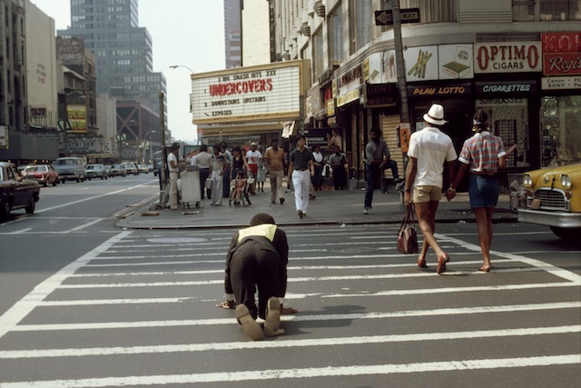 Pope.L, Times Square Crawl a.k.a. Meditation Square Pieces, New York, 1978. AR october 2019 Feature