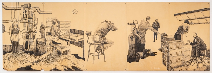 Knud Stampe, Väggteckning, 1970–71. AR December 2019 Review