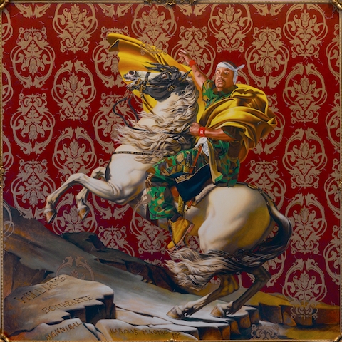 Kehinde Wiley, Napoleon Leading the Army over the Alps, 2005, from AR Previews Jan/Feb 2020