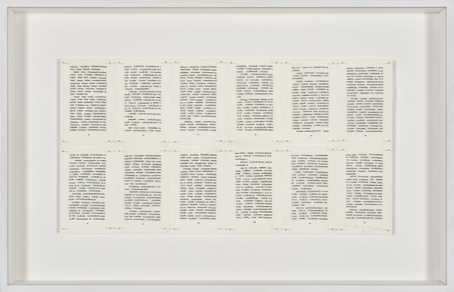 Irma Blank, Trascrizioni, Vom Unmöglichen (Dell’impossibile), 1975. 31 January 2020. Five to see Geneva