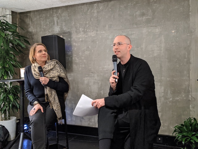 Ben Vickers and Christina Oakley Harrington at Everyday Witchcraft, 20 January 2020. Photo: Jay Springett. Online exclusive 05 February 2020