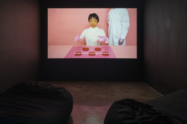 Jen Liu, Pink Slime Caesar Shift, 2018. AR March 2020 Review Sick Time, Sleepy Time, Crip Time