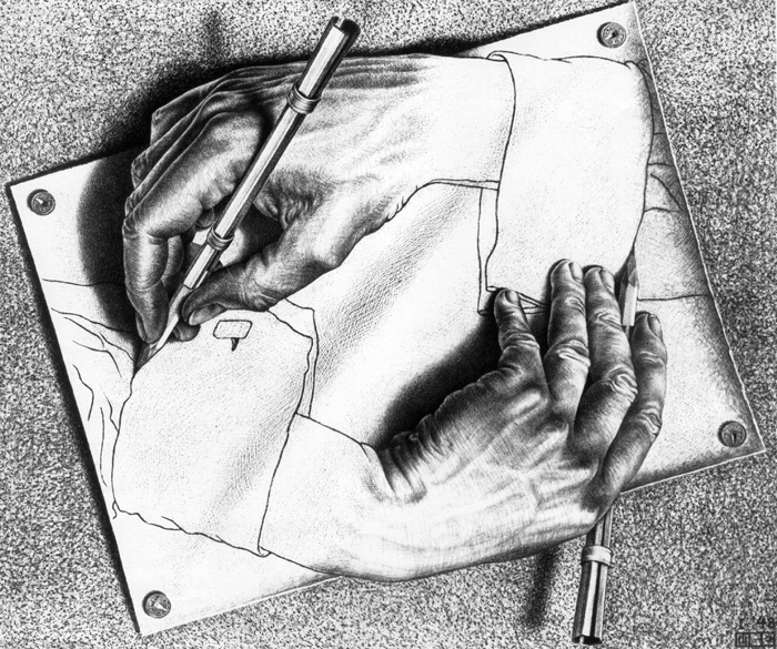 M.C. Escher, Drawing Hand