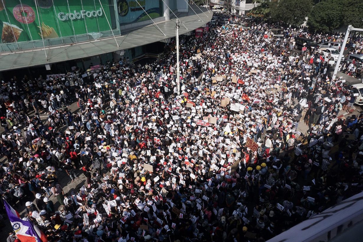 Beaten Pots Three Finger Salutes And Car Horns The Art Of Protest In Myanmar Artreview