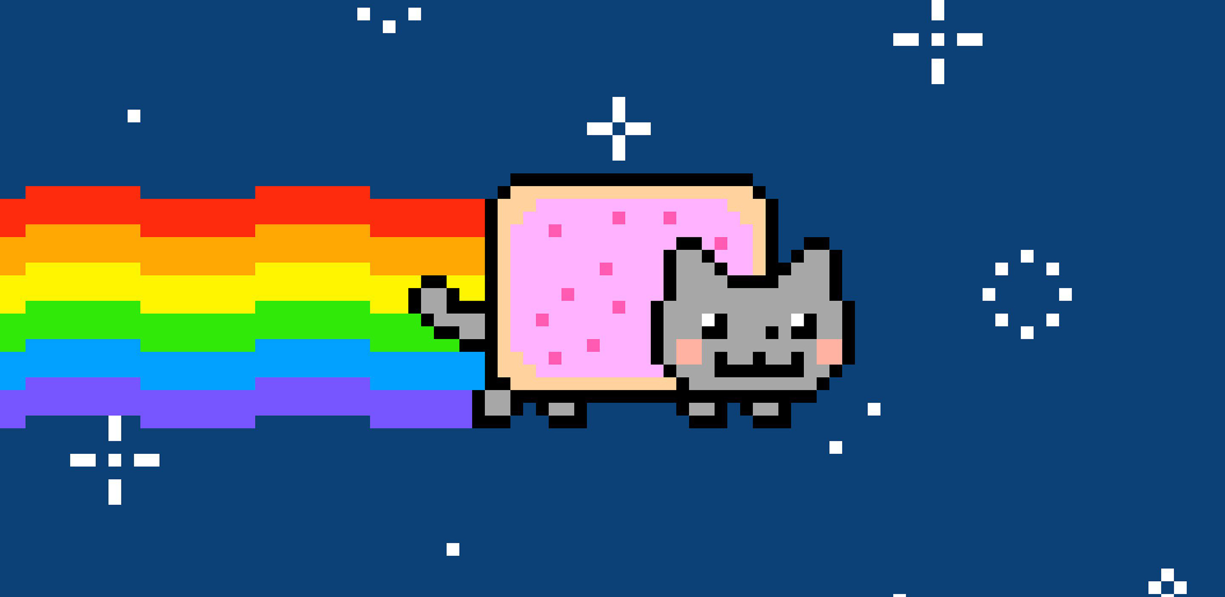 Как нарисовать cat nyan