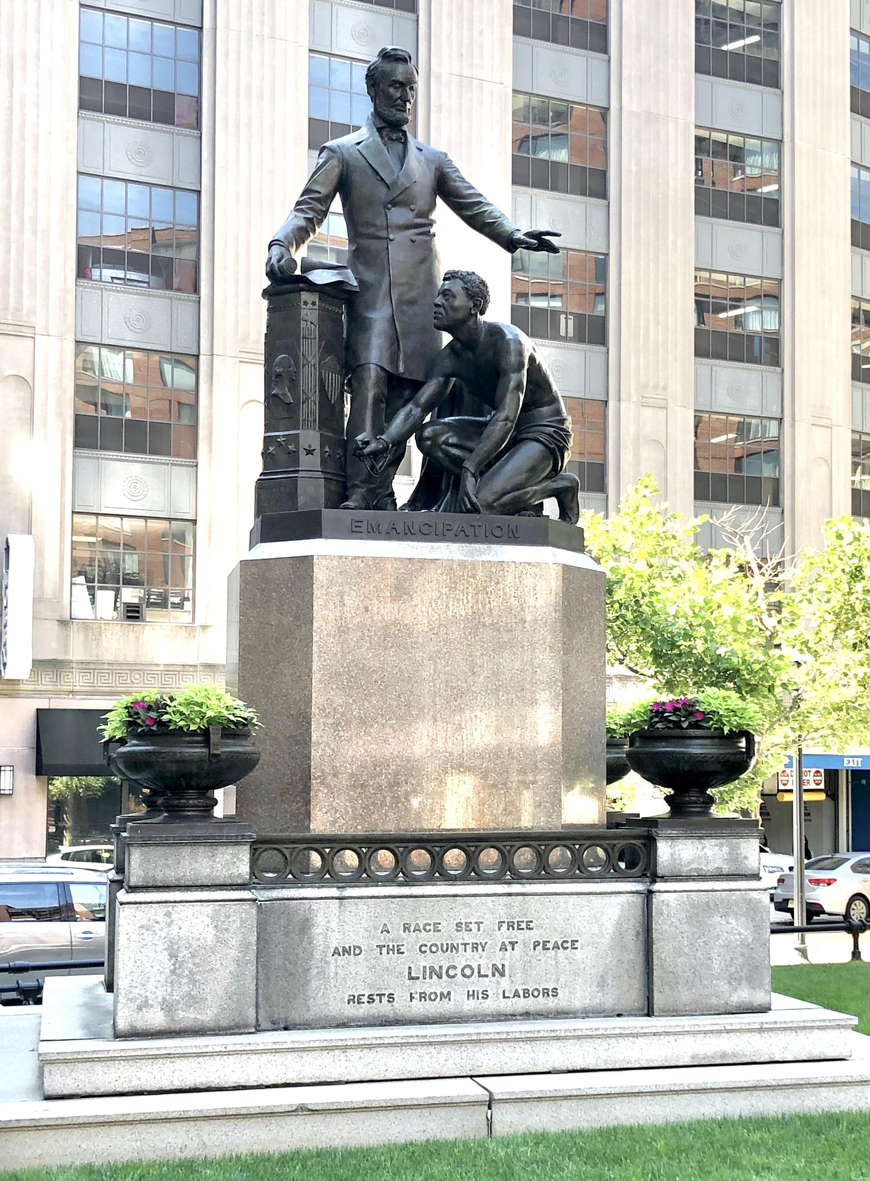 Statue of Lincoln and former slave removed in Boston following protests ...