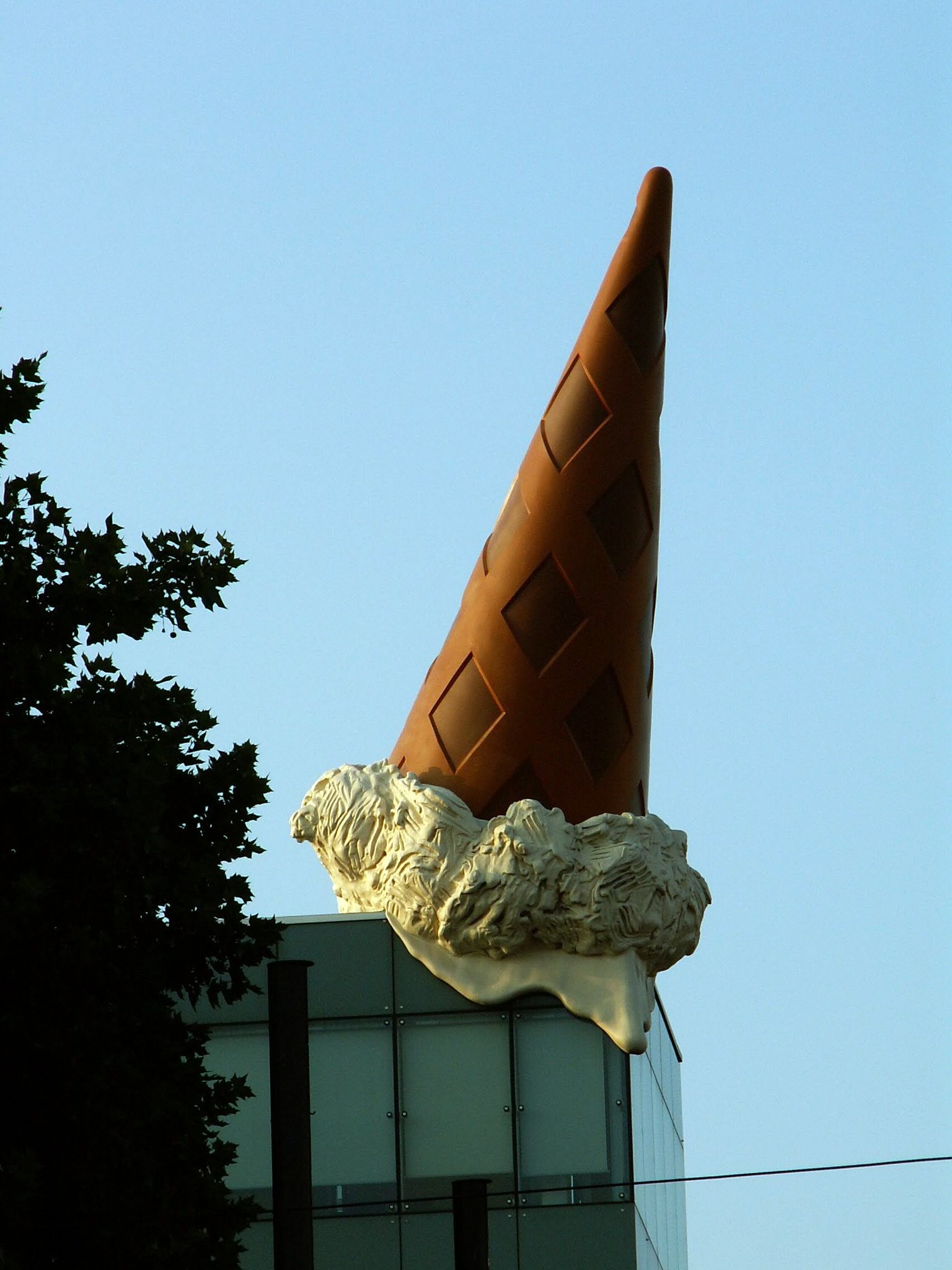 Dropped ice cream cone sculpture - Picture of Dropped Cone