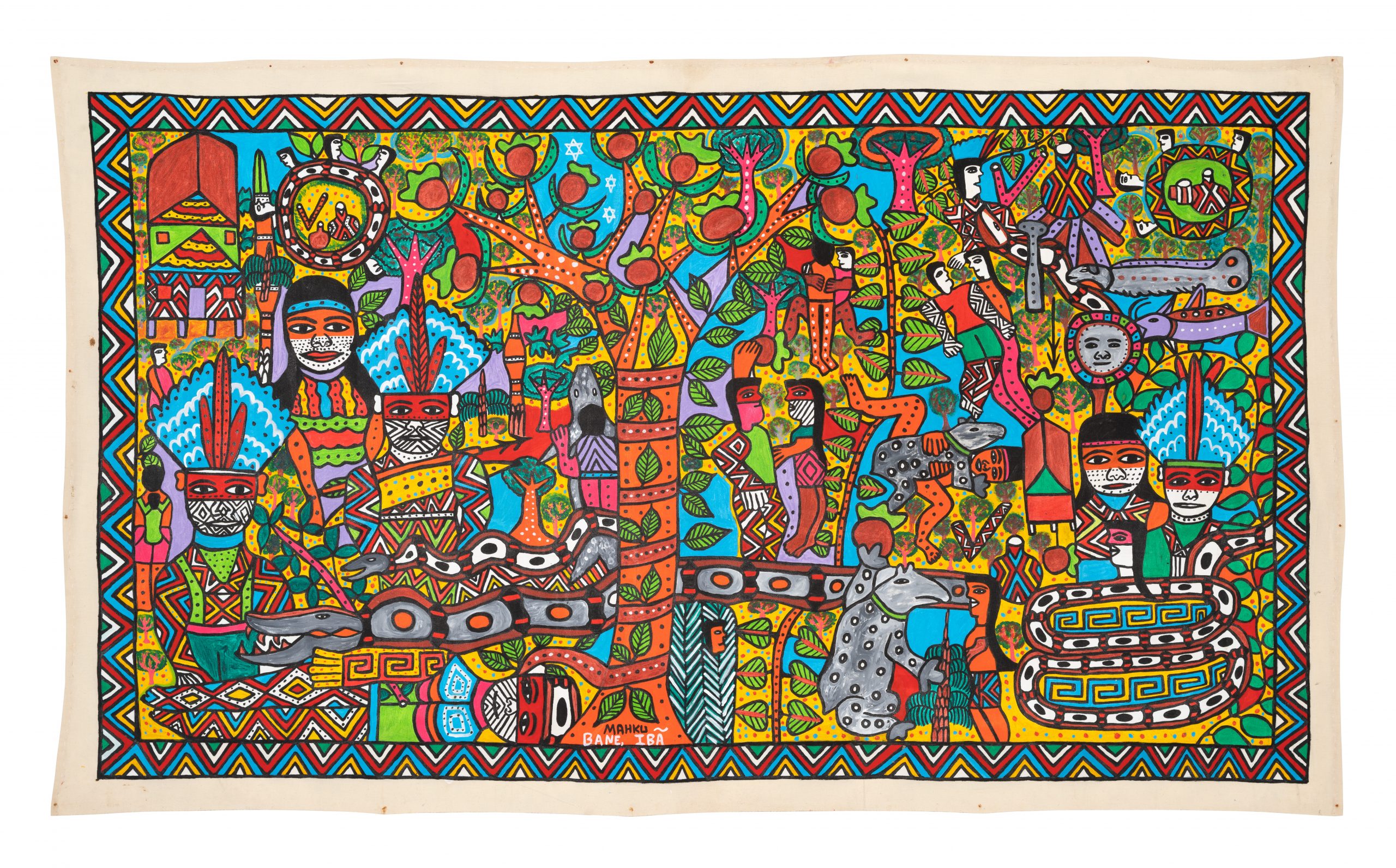 IMAZIGHEN 油絵アート MAHKU's Mythology of the Brazilian Amazon - ArtReview