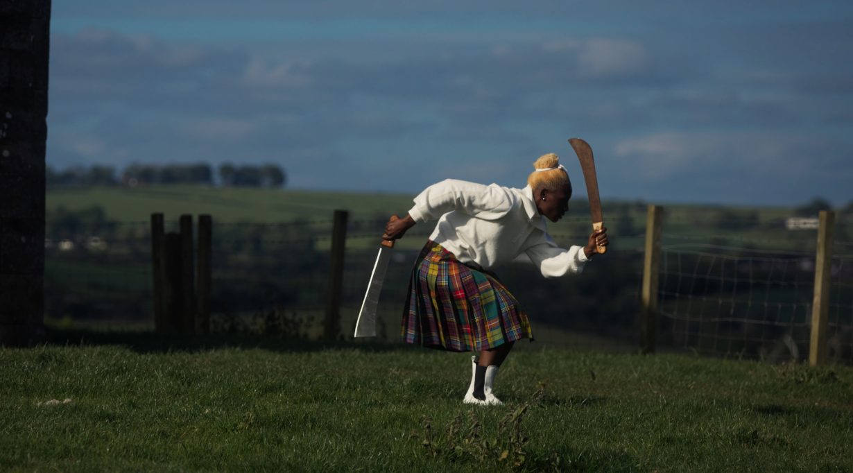 Alberta Whittle, <em>Lagareh – The Last Born</em>, 2022, video installation, colour and sound, 43 min. Photo: Jaryd Niles-Morris. Courtesy the artist and The Modern Institute / Toby Webster Ltd, Glasgow