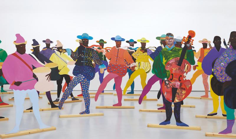 Lubaina Himid, Naming the Money, 2004 (detail).  Courtesy the artist, Hollybush Gardens and National Museums Liverpool. Photo courtesy Spike Island, Bristol and Stuart Whipp