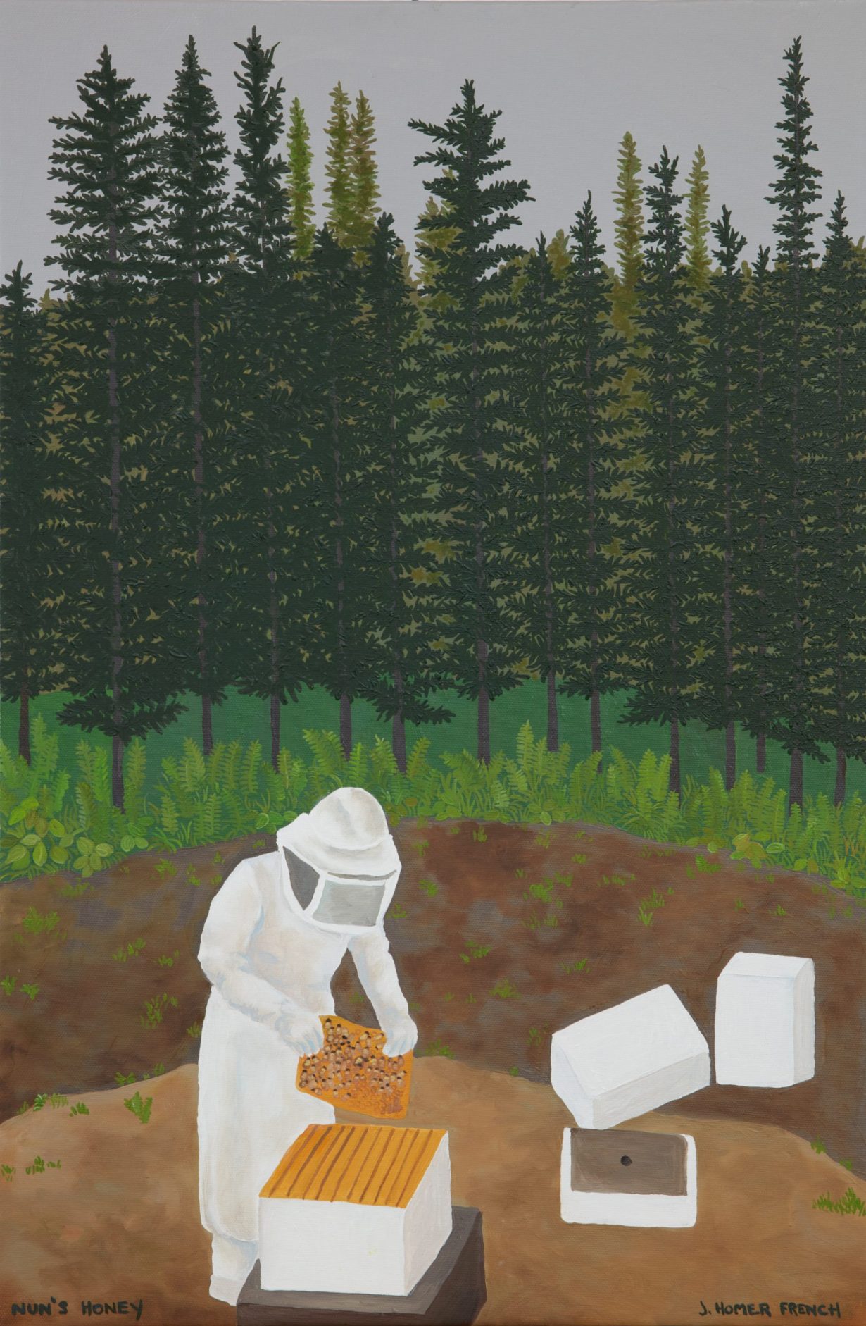 Nun’s Honey, 2021, oil on canvas, 51 × 41 cm. Courtesy the artist and Massimo De Carlo