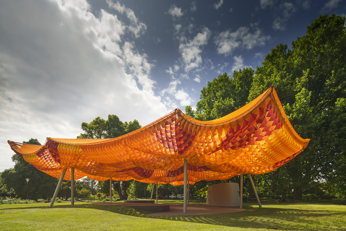 MPavilion by all(zone), 2022. Courtesy MPavilion. Photo: John Gollings