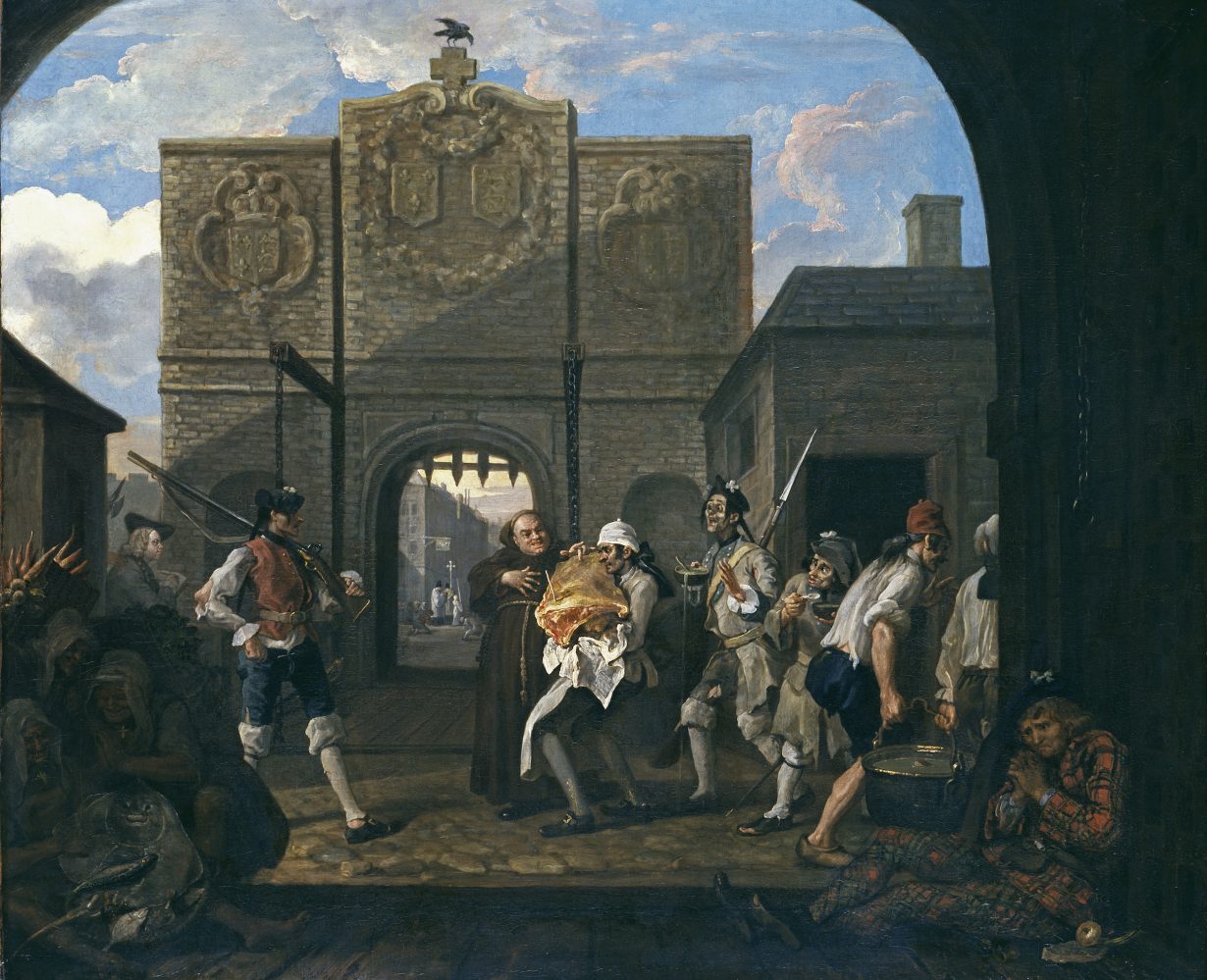 William Hogarth, <em>O the Roast Beef of Old England (The Gate of Calais)</em>, 1748