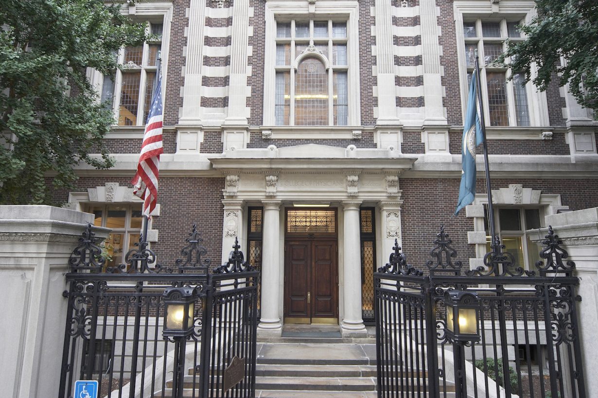 Facade of the College of Physicians of Philadelphia